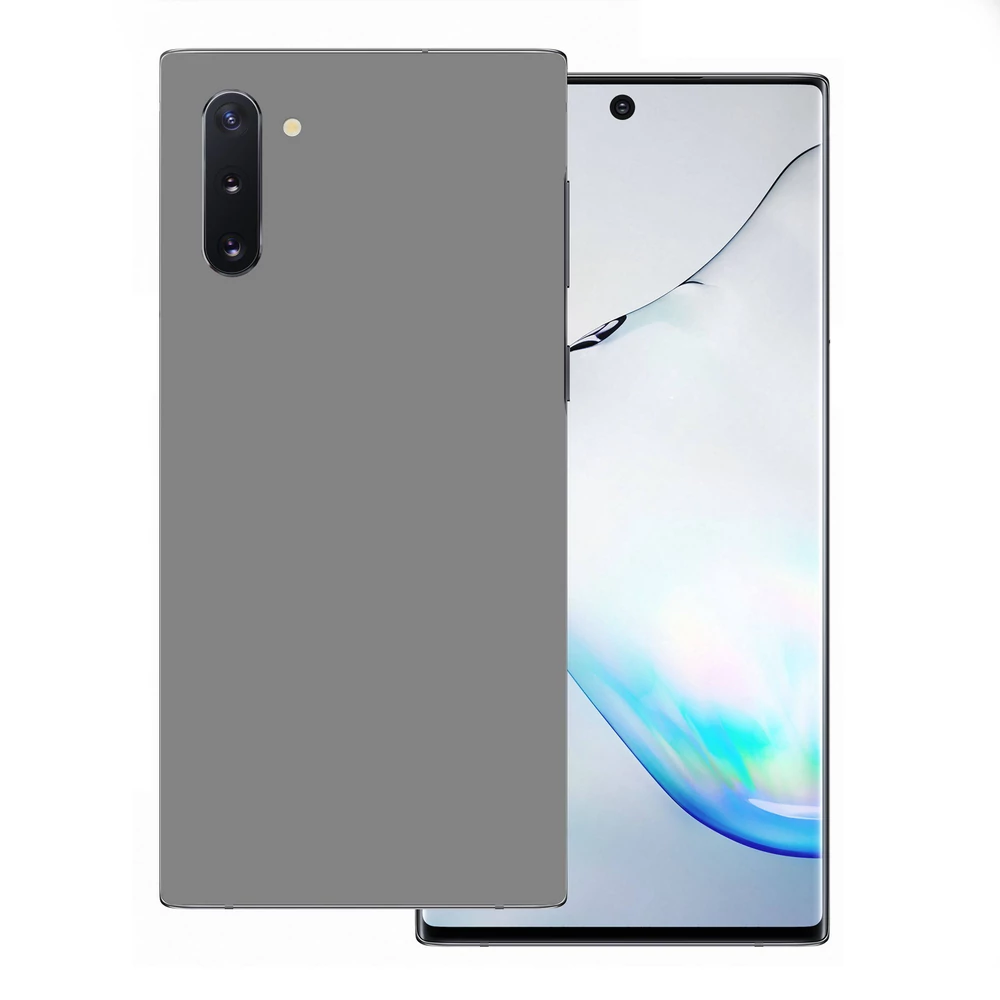 Samsung Galaxy Note 10 - Fényes szürke hátlap fólia