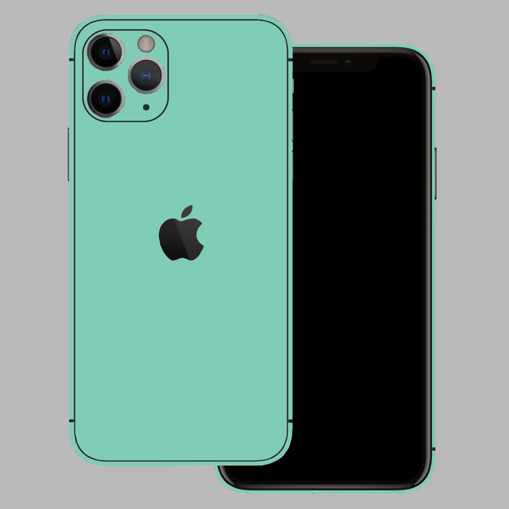 iPhone 11 Pro Max - Fényes tiffany blue hátlap fólia