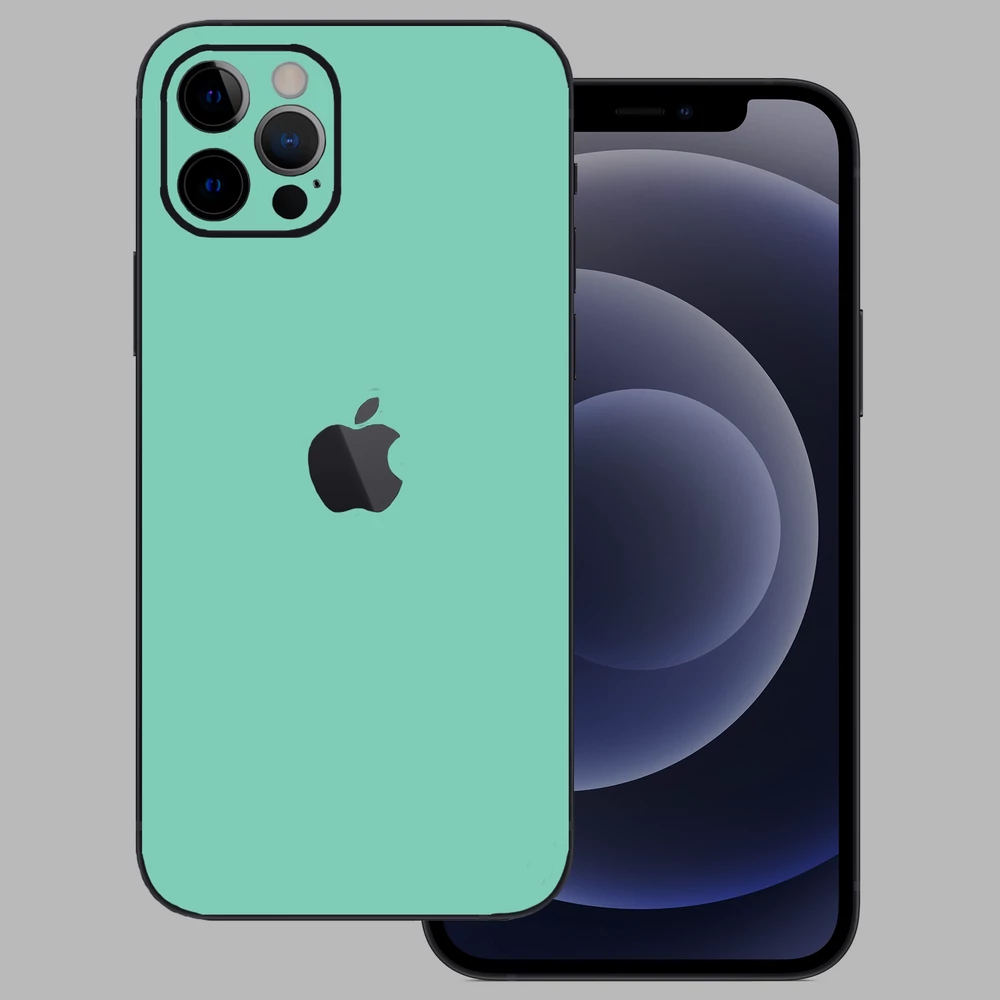 iPhone 12 Pro - Fényes tiffany blue hátlap fólia