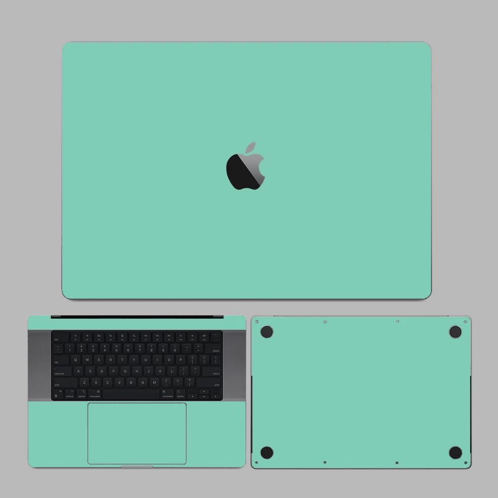 MacBook Pro 13" ( 2019, négy Thunderbolt 3 Port ) - Fényes tiffany blue hátlap fólia