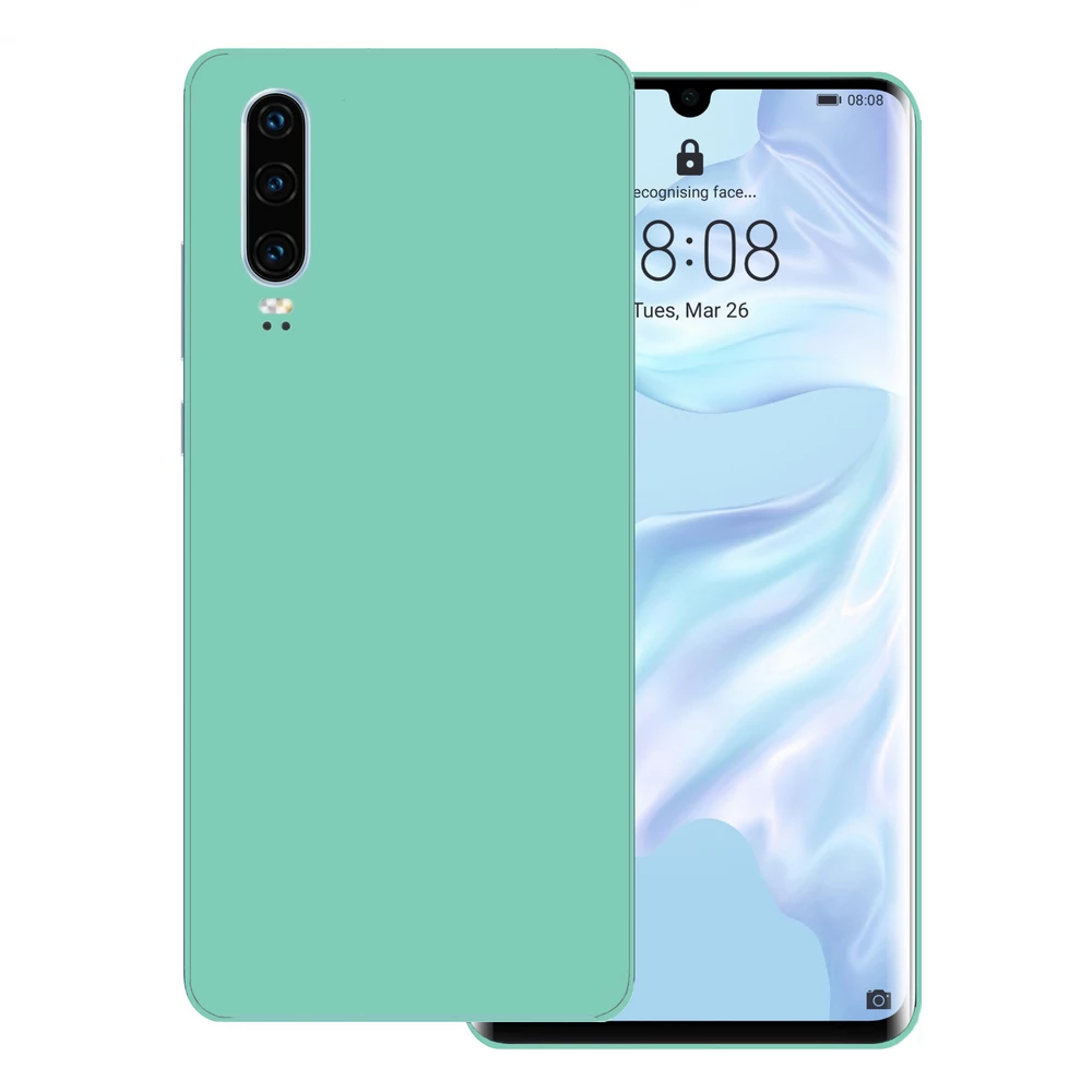 Huawei P30 - Fényes tiffany blue hátlap fólia