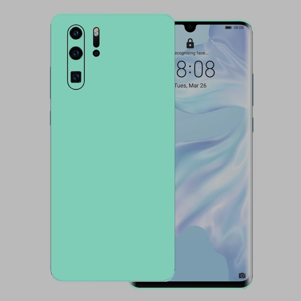 Huawei P30 Pro - Fényes tiffany blue hátlap fólia