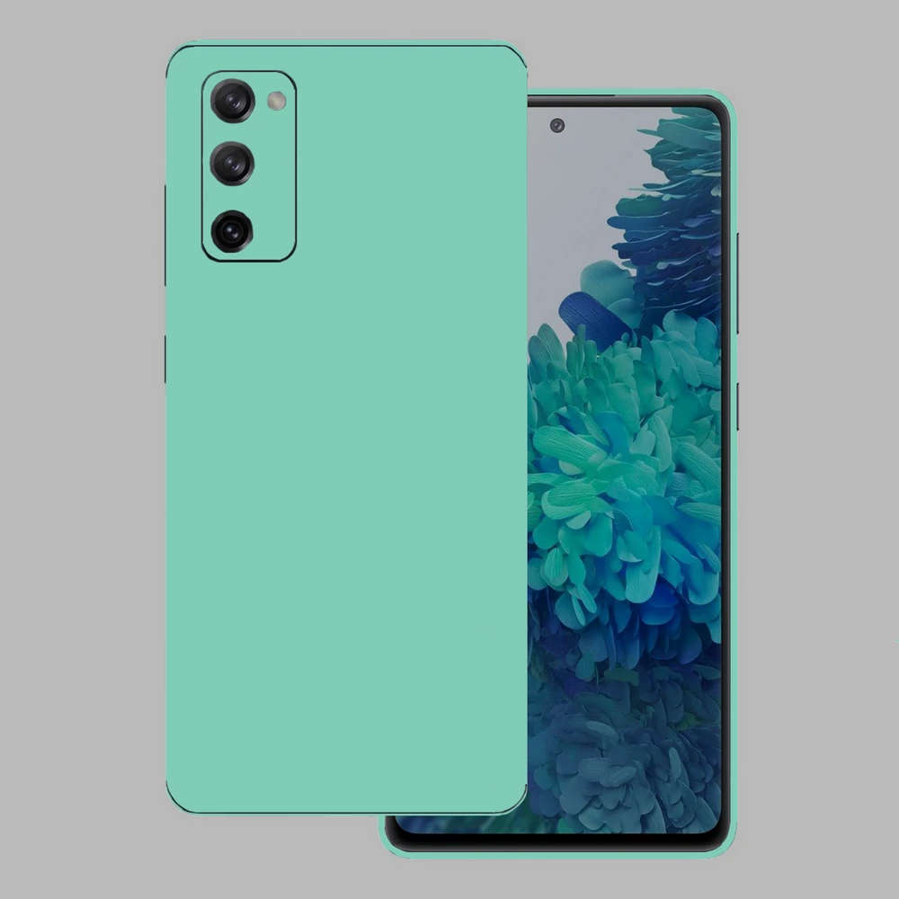 Samsung Galaxy S20 FE - Fényes tiffany blue hátlap fólia