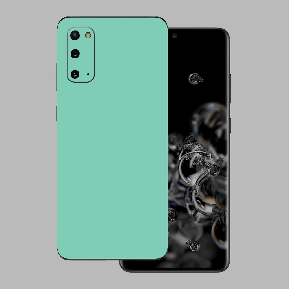 Samsung Galaxy S20 - Fényes tiffany blue hátlap fólia
