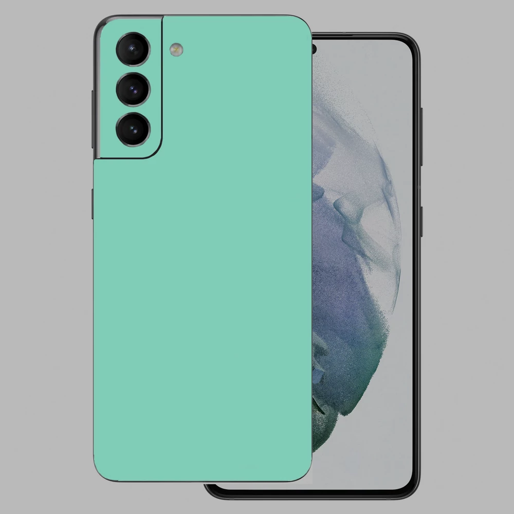 Samsung Galaxy S21 Plus - Fényes tiffany blue hátlap fólia