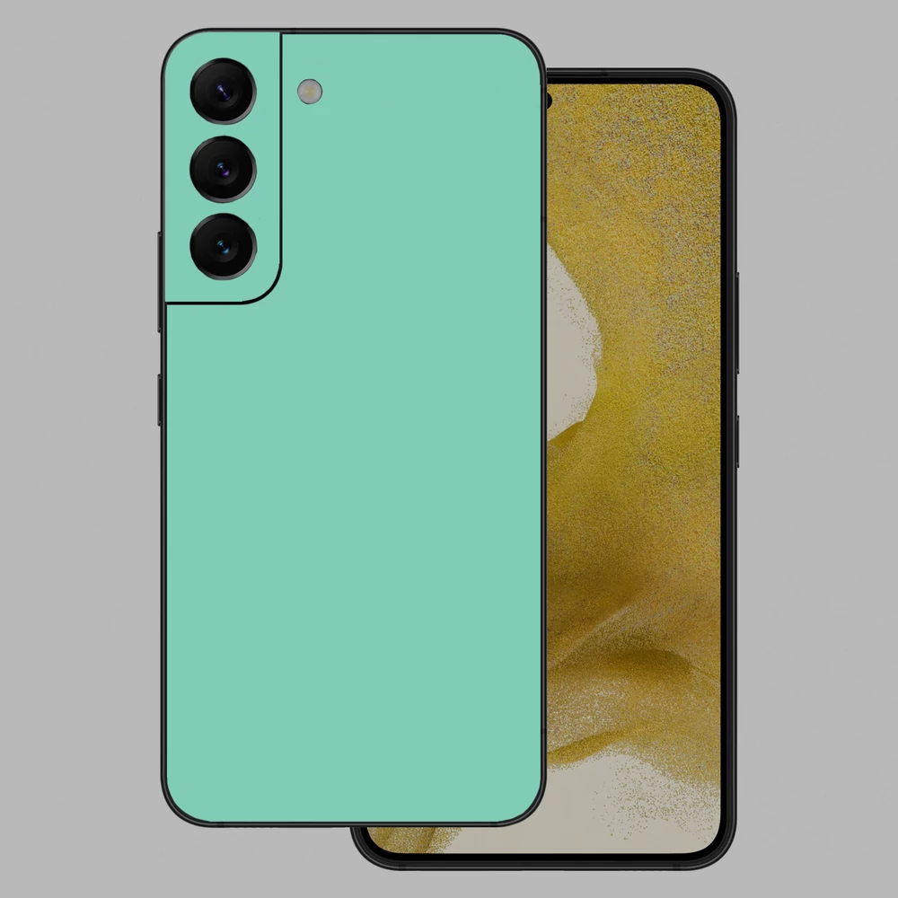 Samsung Galaxy S22 - Fényes tiffany blue hátlap fólia