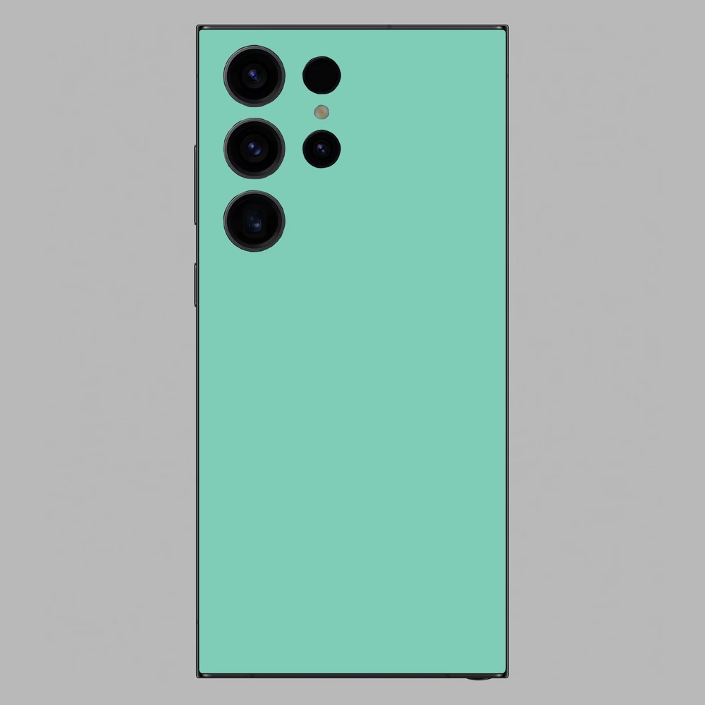 Samsung Galaxy S23 Ultra - Fényes tiffany blue hátlap fólia