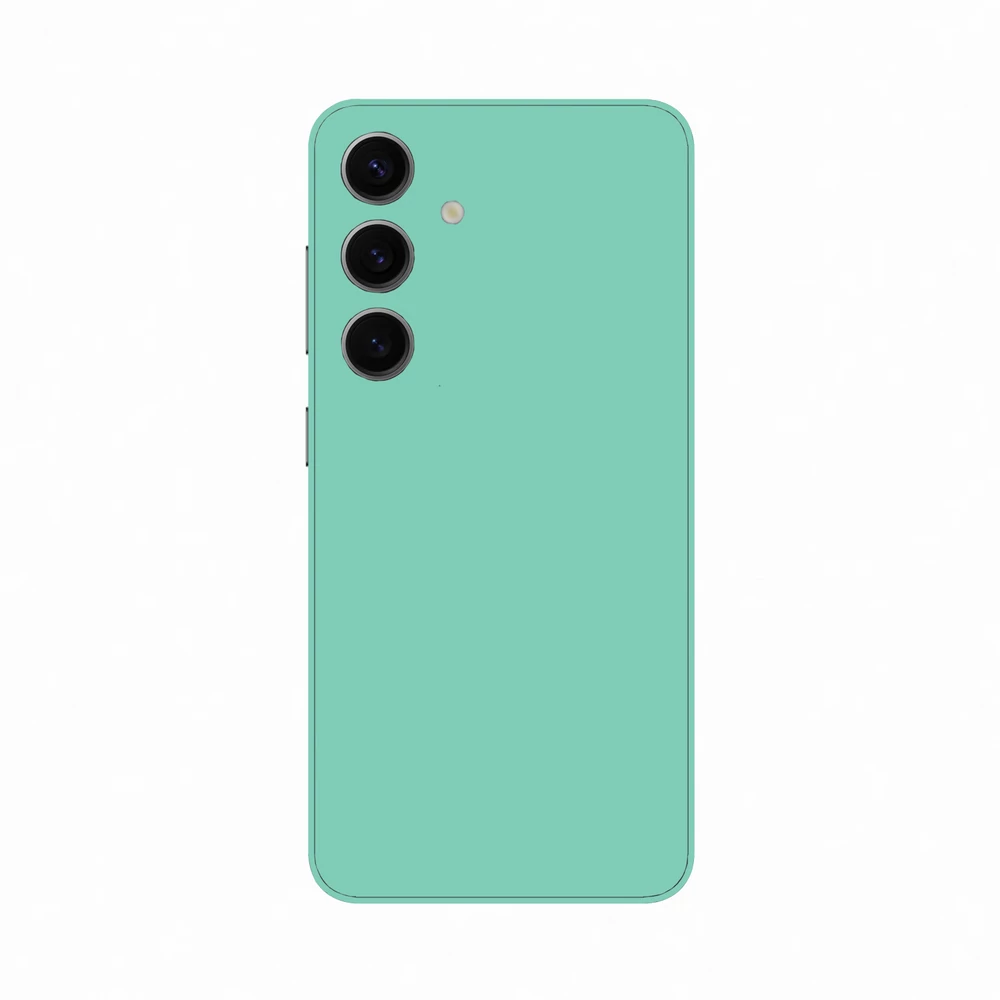 Samsung Galaxy S24 Plus - Fényes tiffany blue hátlap fólia