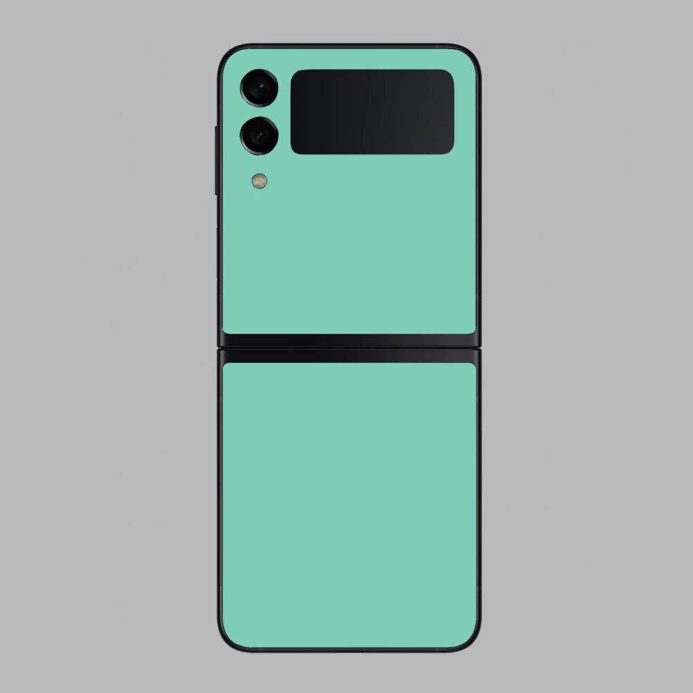 Samsung Galaxy Z Flip 3 - Fényes tiffany blue hátlap fólia