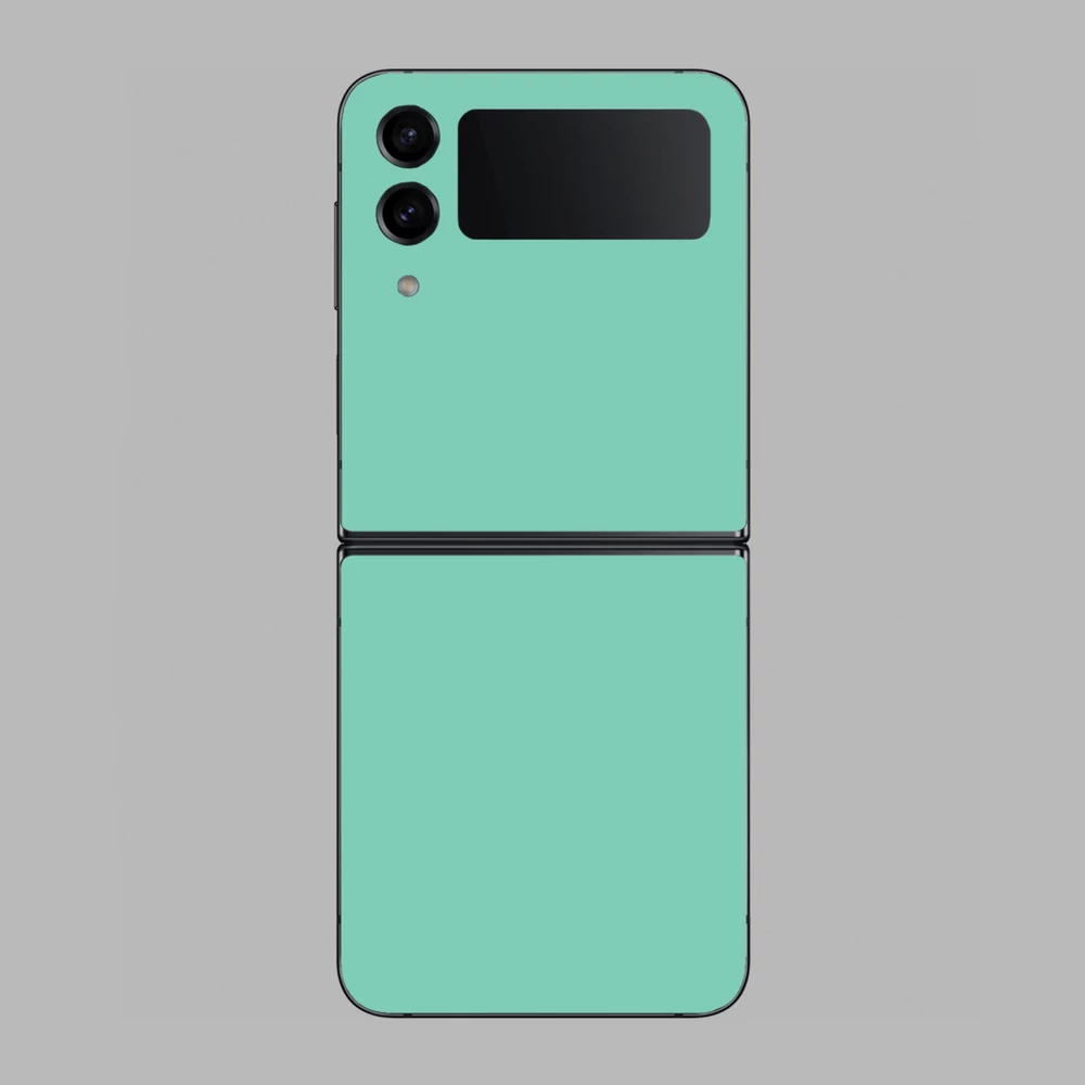 Samsung Galaxy Z Flip 4 - Fényes tiffany blue hátlap fólia