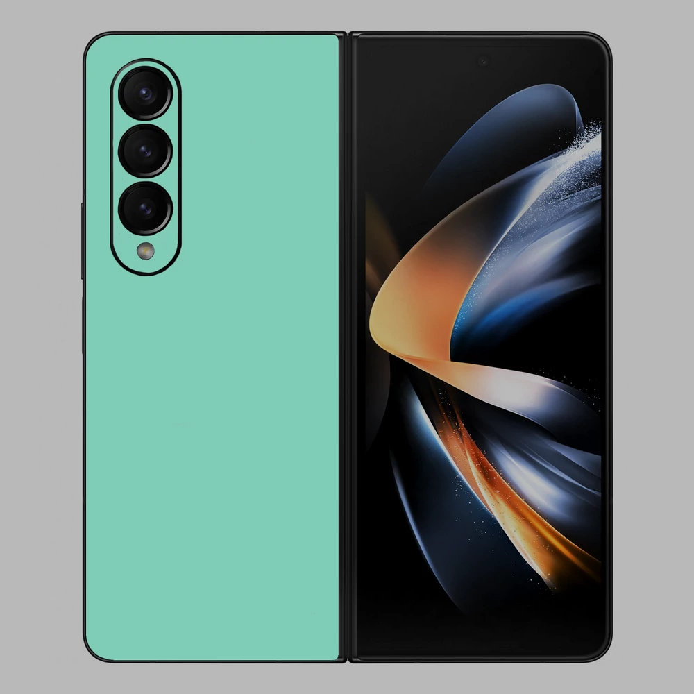 Samsung Galaxy Z Fold 3 - Fényes tiffany blue hátlap fólia