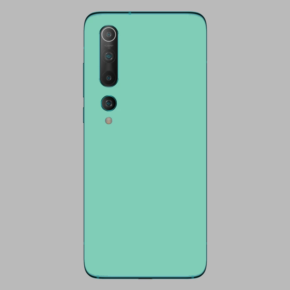 Xiaomi Mi 10 - Fényes tiffany blue hátlap fólia