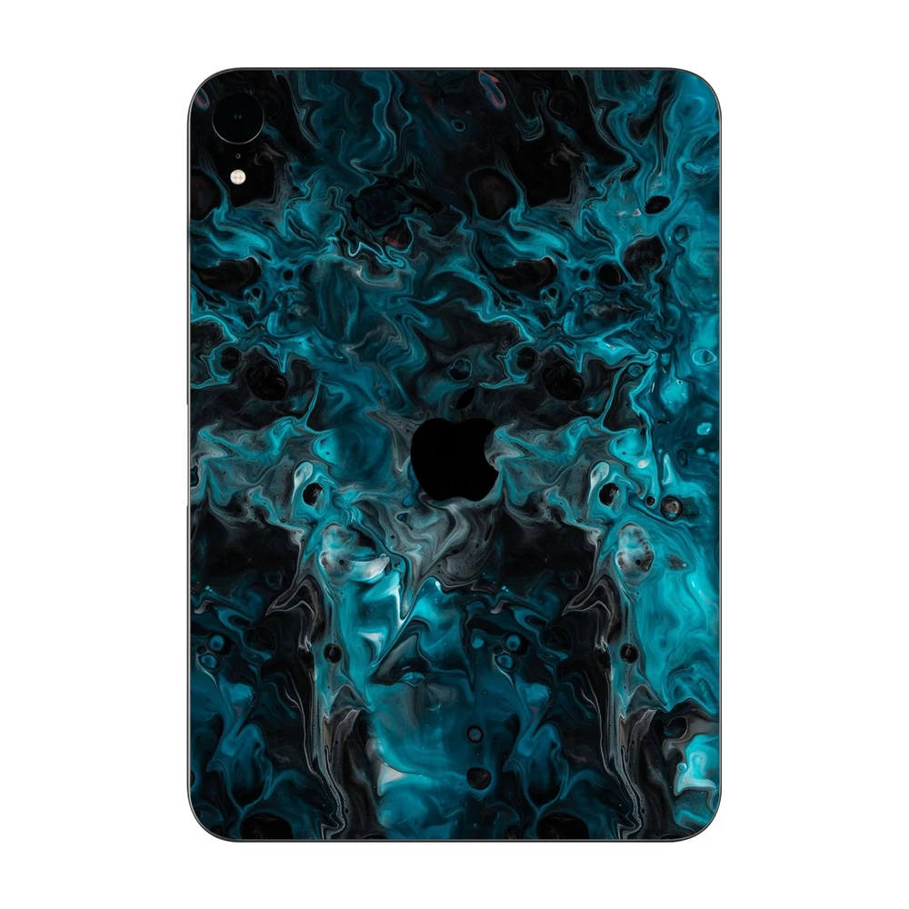 iPad mini 6 - Kék márvány mintás hátlap fólia