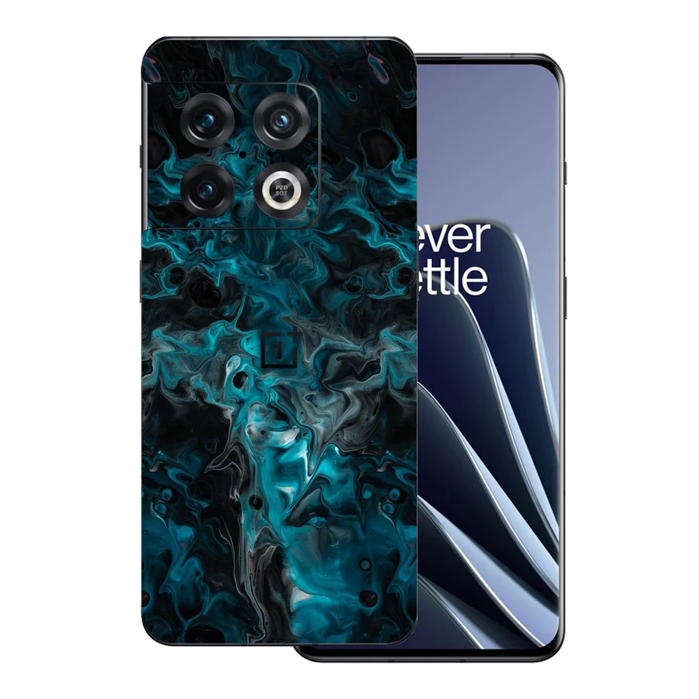 OnePlus 10 Pro - Kék márvány mintás hátlap fólia