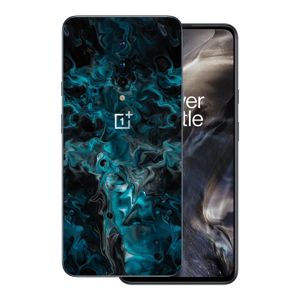 OnePlus 8 - Kék márvány mintás hátlap fólia