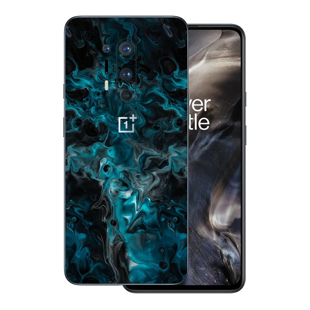 OnePlus 8 Pro - Kék márvány mintás hátlap fólia