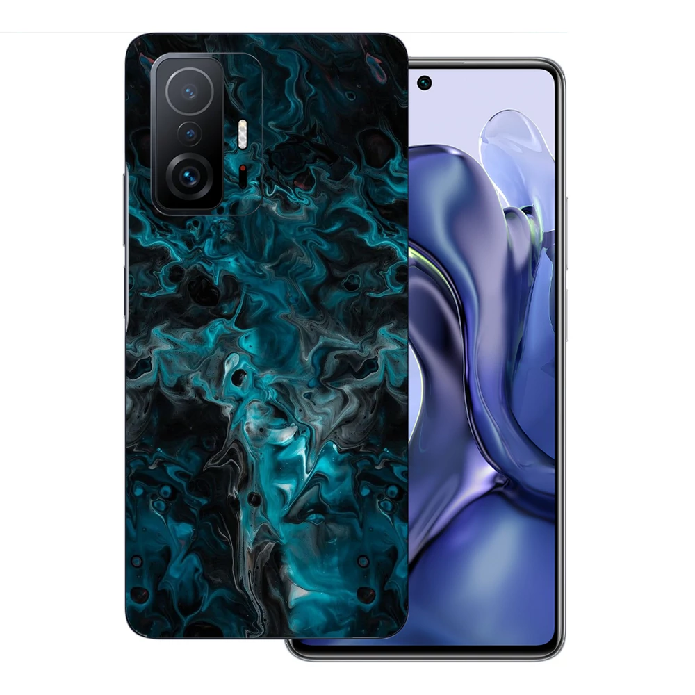 Xiaomi 11T - Kék márvány mintás hátlap fólia