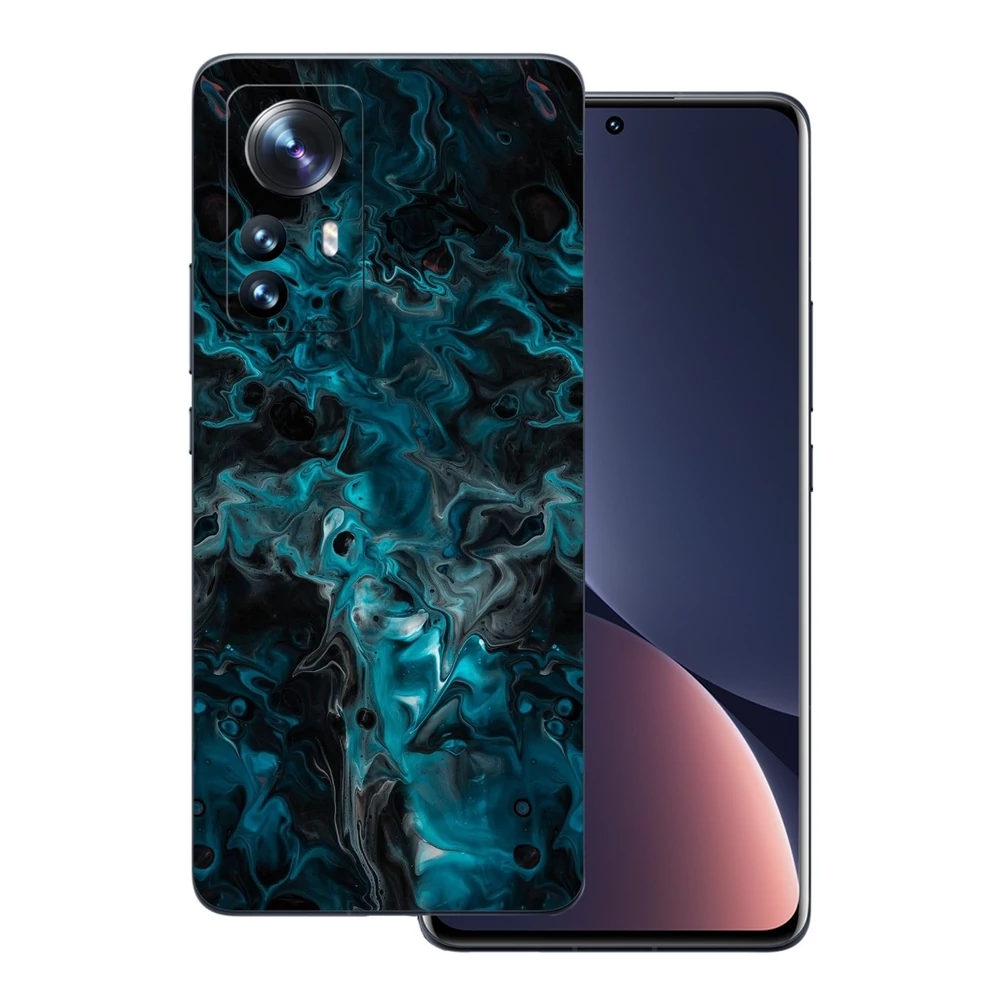 Xiaomi 12 - Kék márvány mintás hátlap fólia