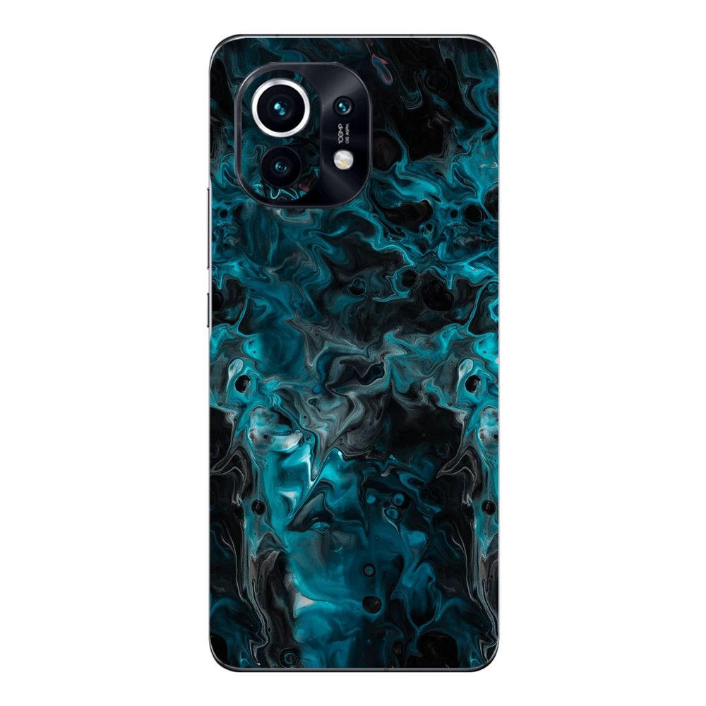 Xiaomi Mi 11 - Kék márvány mintás hátlap fólia