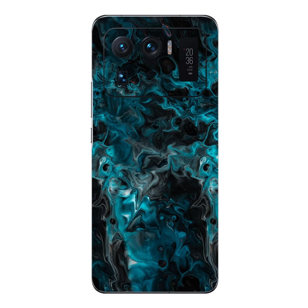 Xiaomi Mi 11 Ultra - Kék márvány mintás hátlap fólia