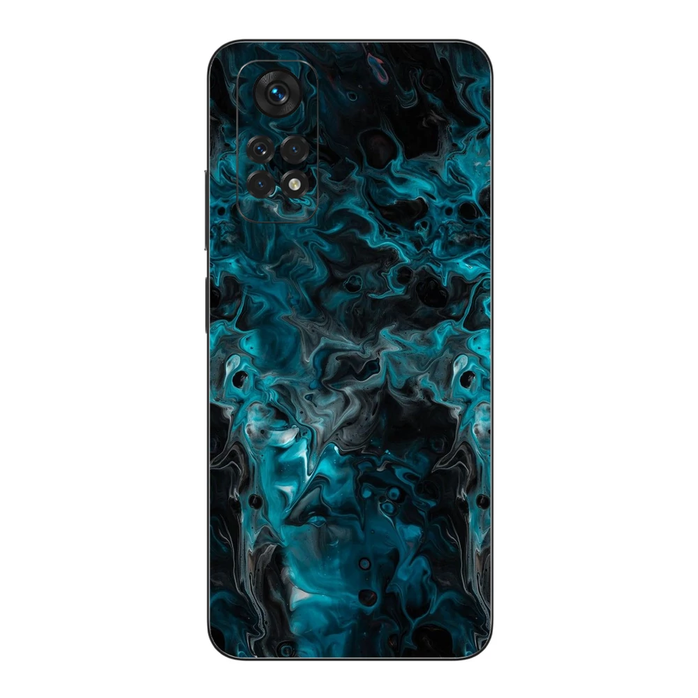 Xiaomi Redmi Note 11 - Kék márvány mintás hátlap fólia