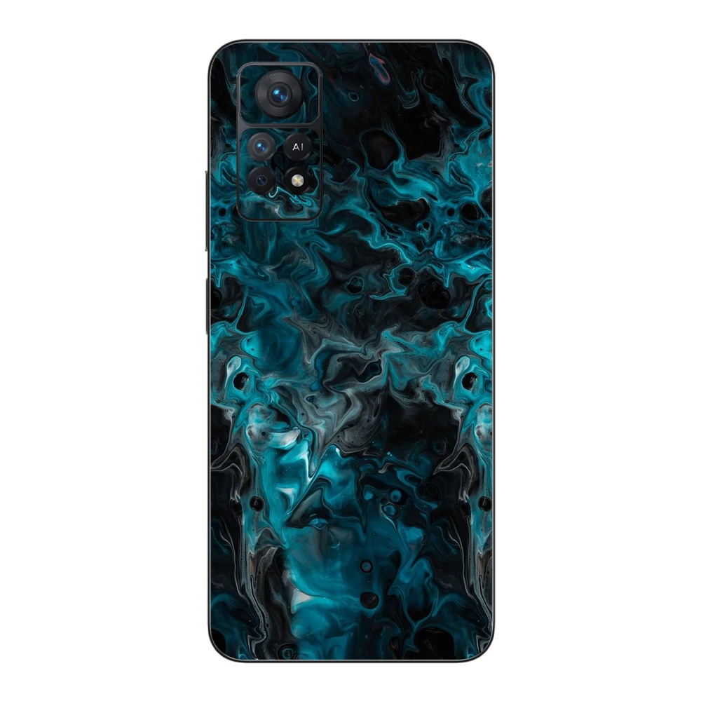 Xiaomi Redmi Note 11 Pro 5G - Kék márvány mintás hátlap fólia