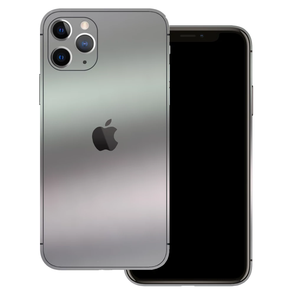 iPhone 11 Pro Max - Matt króm ezüst hátlap fólia