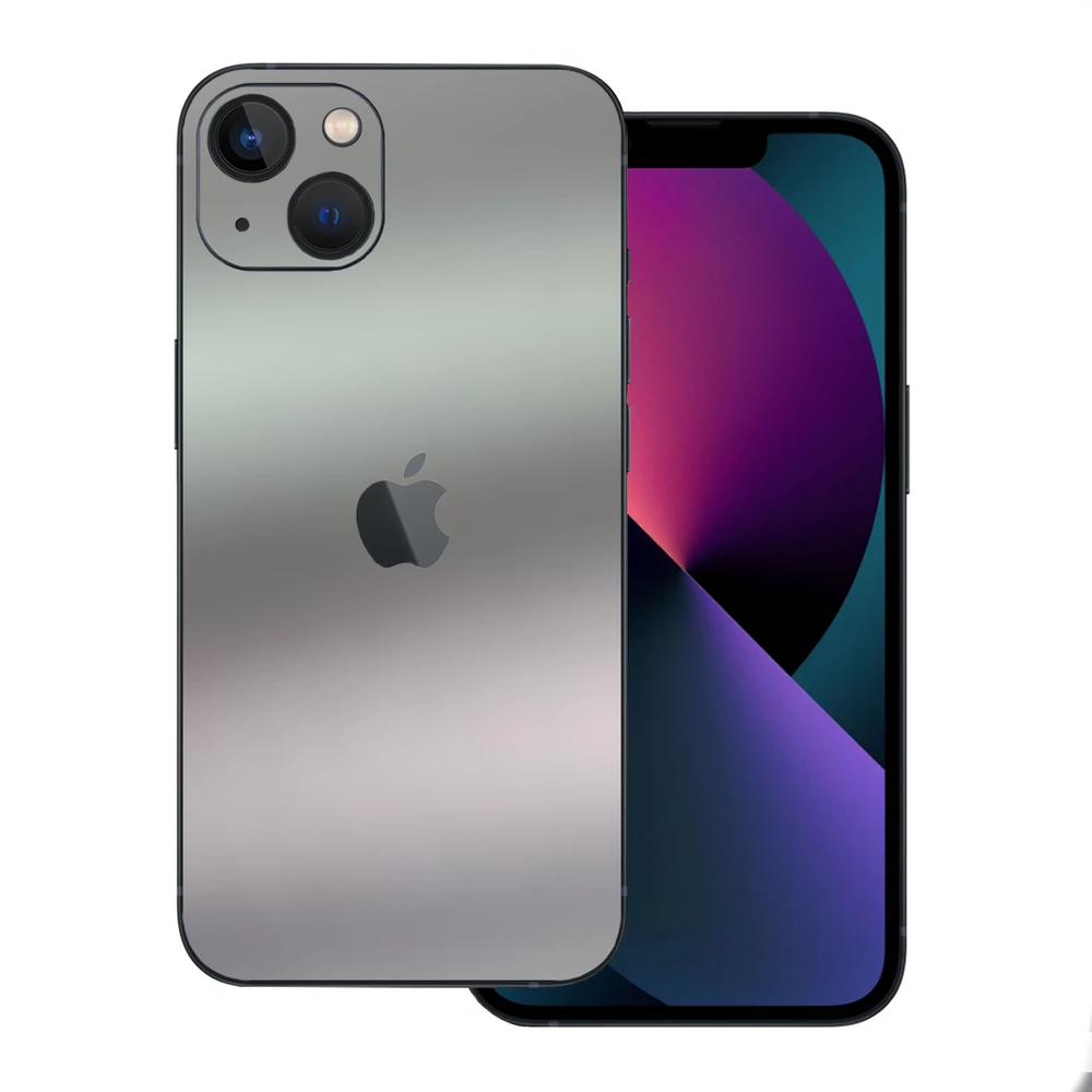 iPhone 13 - Matt króm ezüst hátlap fólia