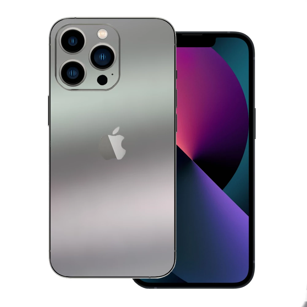 iPhone 13 Pro Max - Matt króm ezüst hátlap fólia