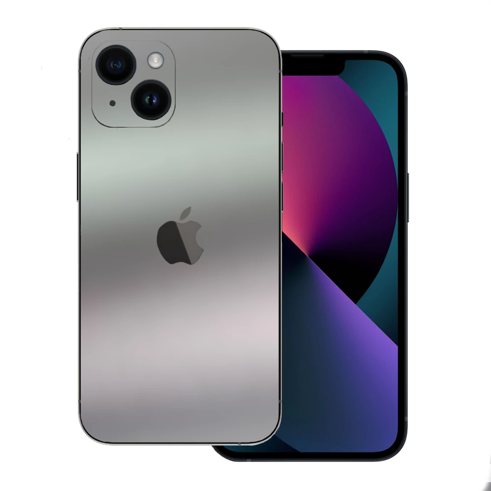 iPhone 15 Plus - Matt króm ezüst hátlap fólia