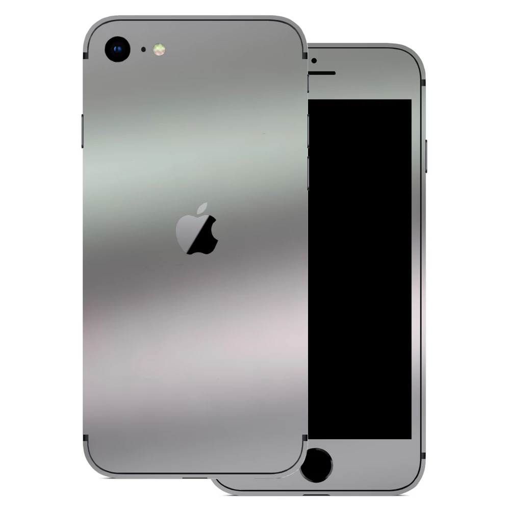 iPhone SE 2020 - Matt króm ezüst hátlap fólia