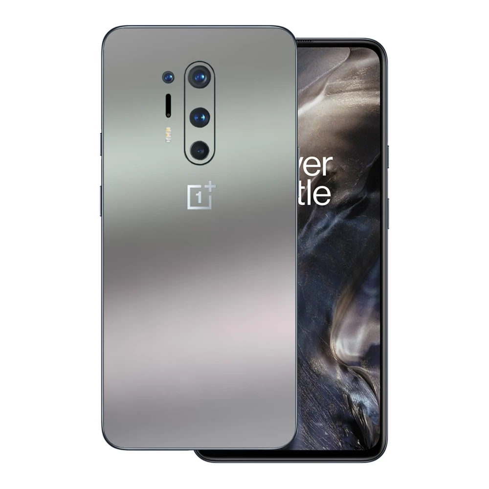 OnePlus 8 Pro - Matt króm ezüst hátlap fólia