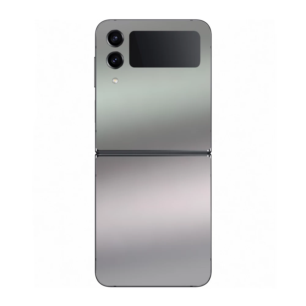 Samsung Galaxy Z Flip 4 - Matt króm ezüst hátlap fólia