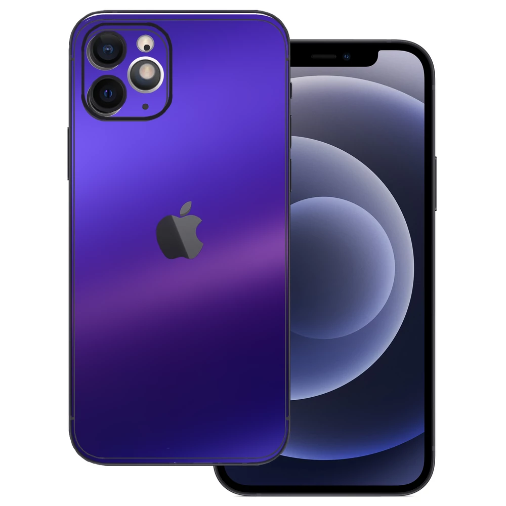 iPhone 11 Pro Max - Matt króm szatén lila hátlap fólia