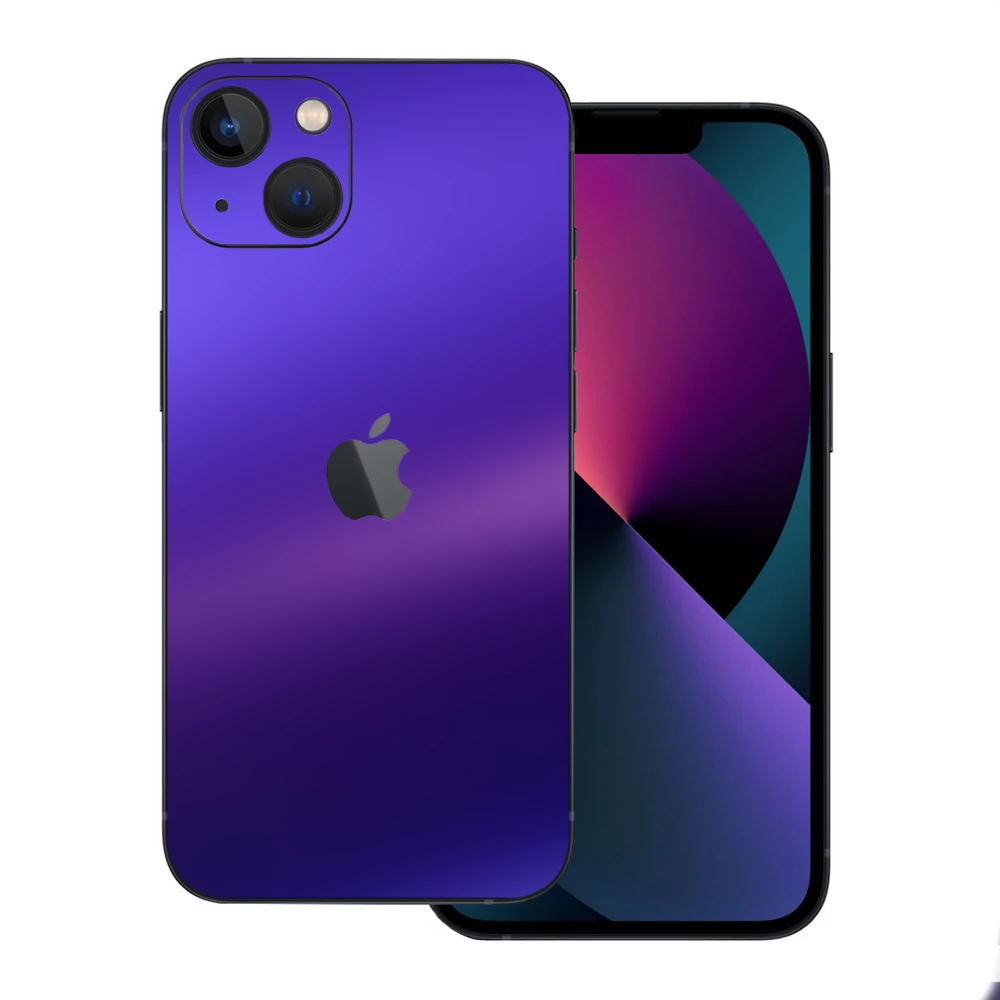 iPhone 13 - Matt króm szatén lila hátlap fólia