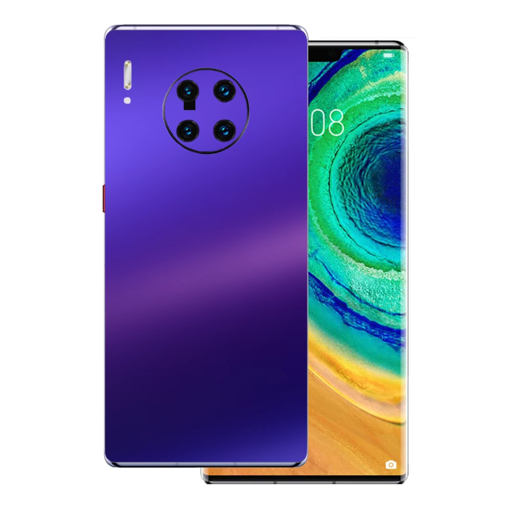 Huawei Mate 30 Pro - Matt króm szatén lila hátlap fólia