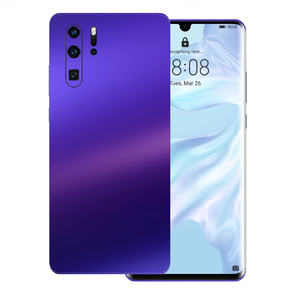 Huawei P30 Pro - Matt króm szatén lila hátlap fólia
