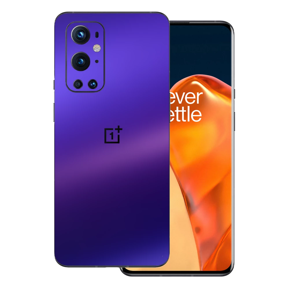 OnePlus 9 Pro - Matt króm szatén lila hátlap fólia