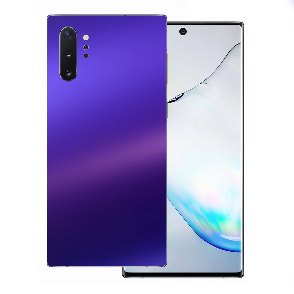 Samsung Galaxy Note 10 Plus - Matt króm szatén lila hátlap fólia