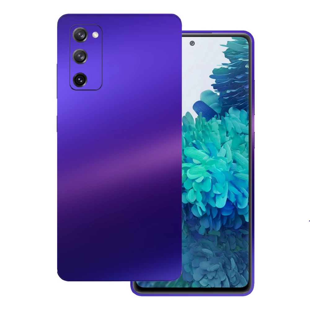Samsung Galaxy S20 FE - Matt króm szatén lila hátlap fólia