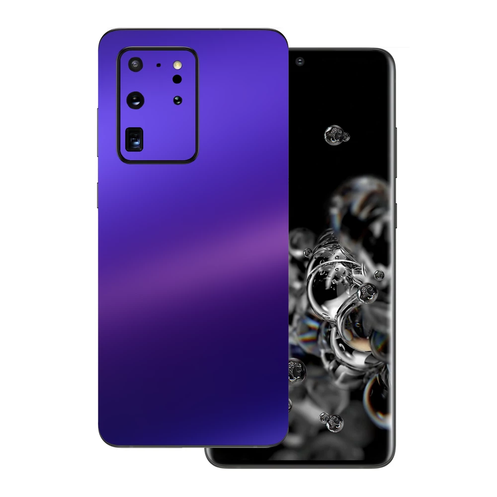 Samsung Galaxy S20 Ultra - Matt króm szatén lila hátlap fólia