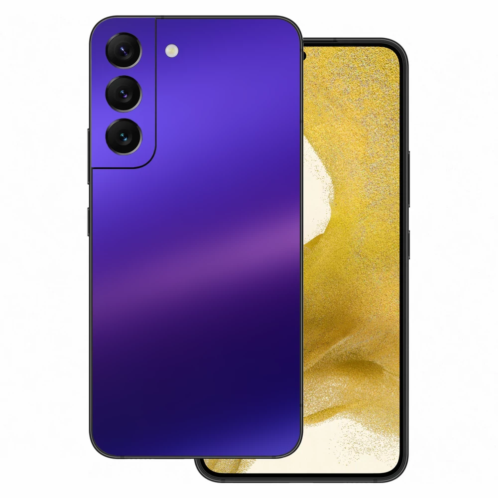 Samsung Galaxy S22 - Matt króm szatén lila hátlap fólia