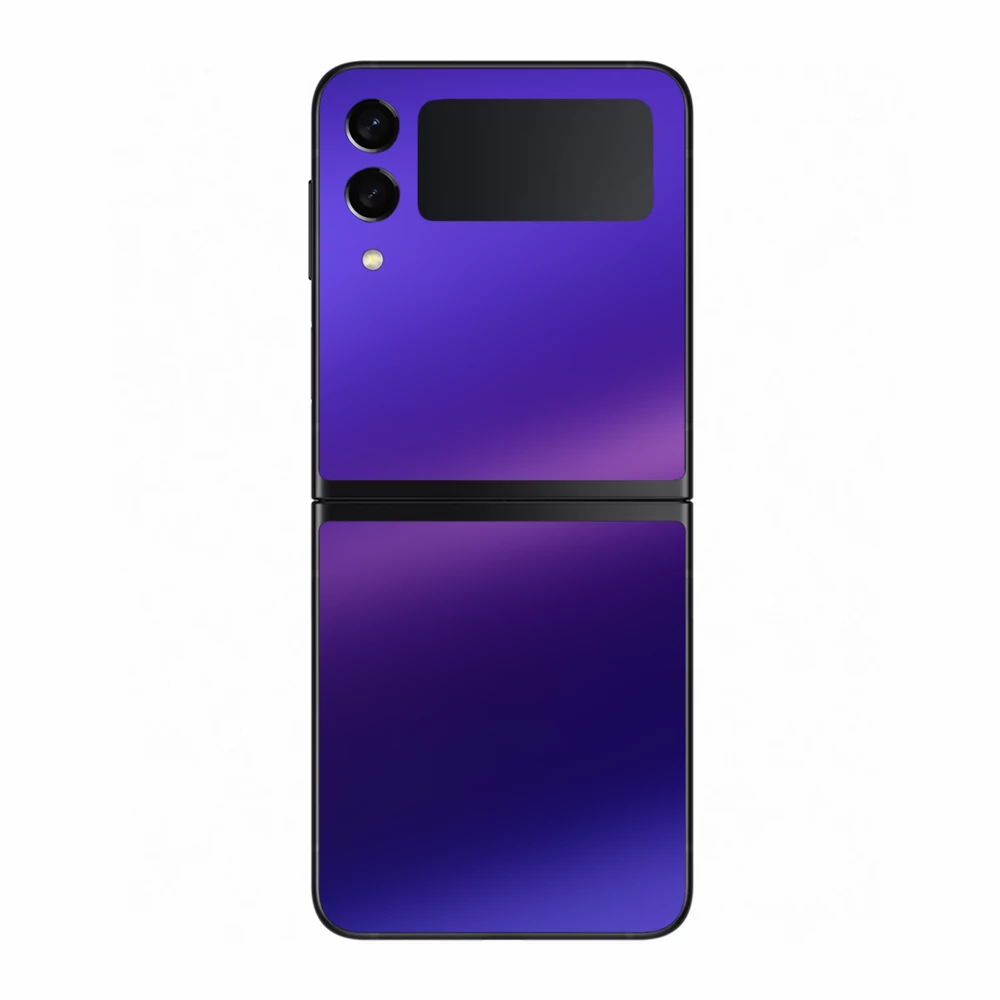 Samsung Galaxy Z Flip 3 - Matt króm szatén lila hátlap fólia
