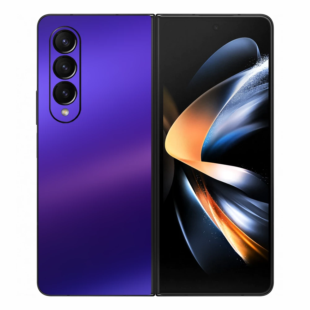 Samsung Galaxy Z Fold 3 - Matt króm szatén lila hátlap fólia