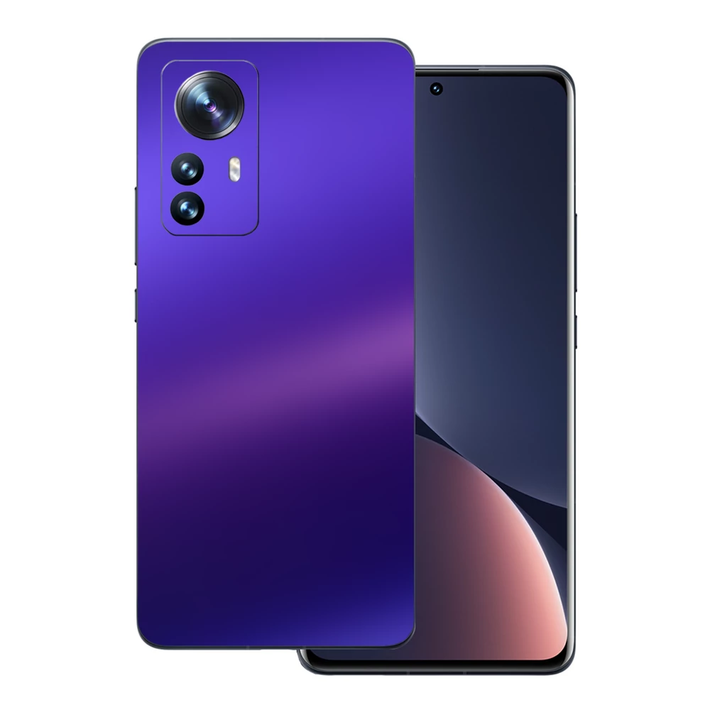 Xiaomi 12 Pro - Matt króm szatén lila hátlap fólia