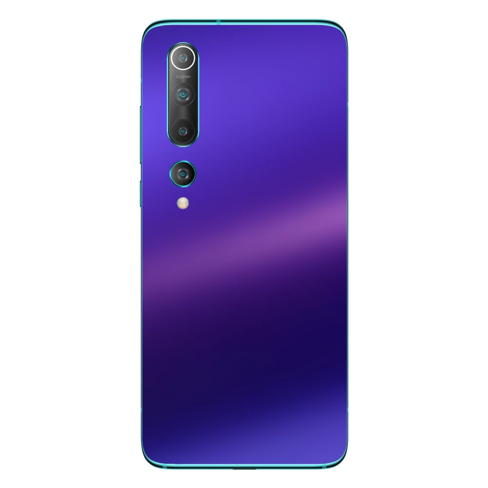 Xiaomi Mi 10 - Matt króm szatén lila hátlap fólia