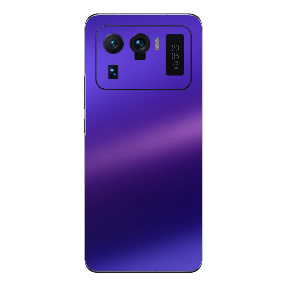 Xiaomi Mi 11 Ultra - Matt króm szatén lila hátlap fólia