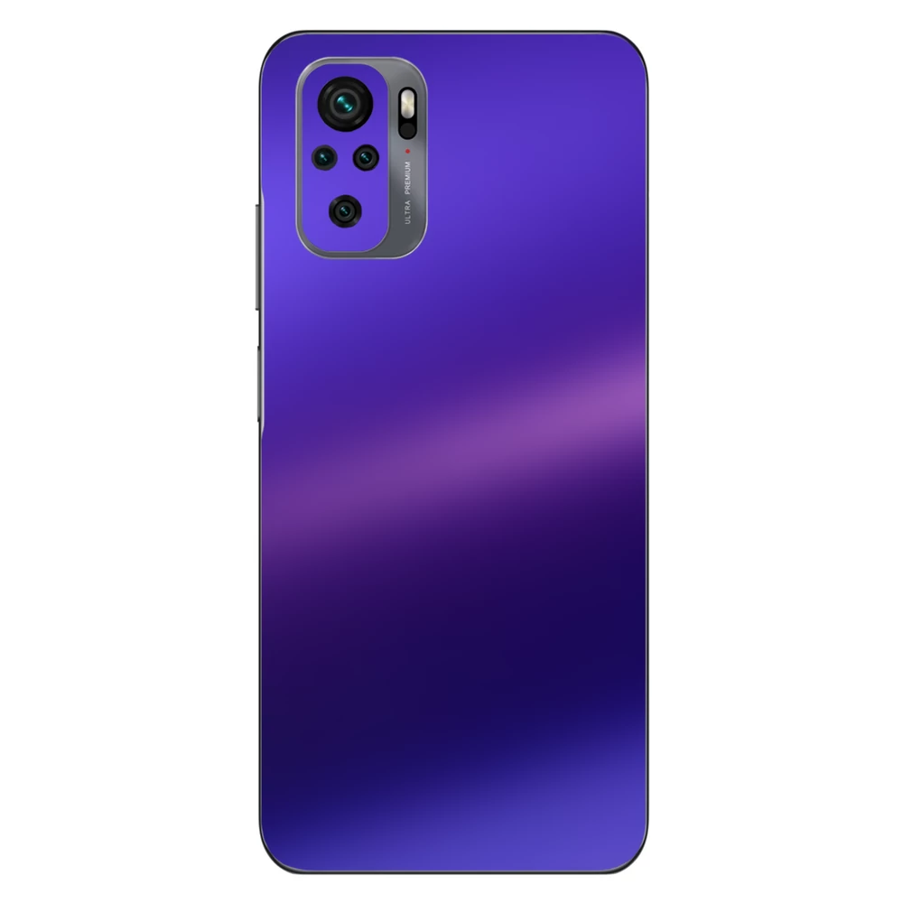 Xiaomi Redmi Note 10 - Matt króm szatén lila hátlap fólia