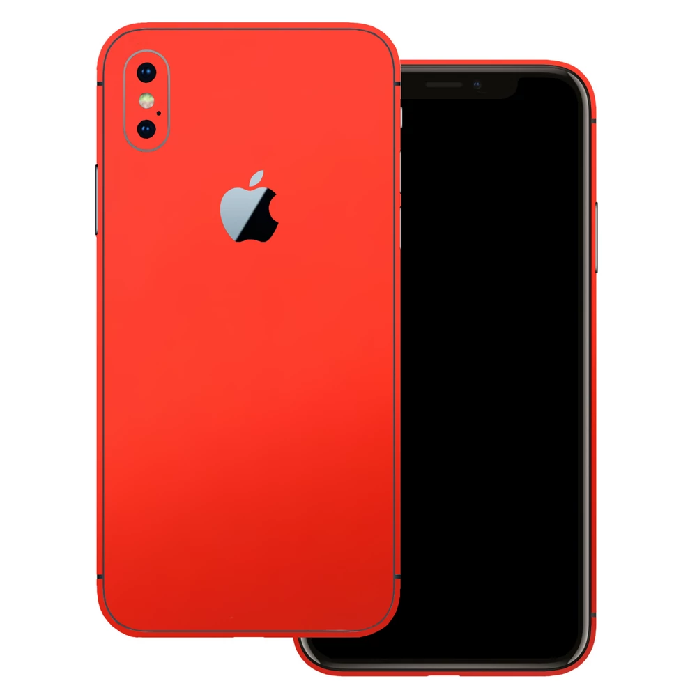 iPhone X - Matt mandarin hátlap fólia