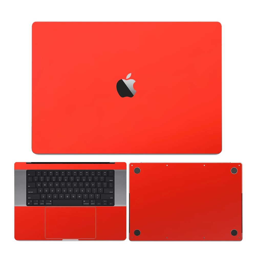 MacBook Pro 13" ( 2019, négy Thunderbolt 3 Port ) - Matt mandarin hátlap fólia